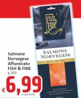 Paghi Poco Salmone Norvegese Affumicato FISH & FINE g 200 offerta