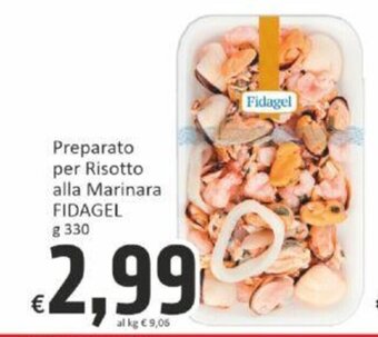 Paghi Poco Preparato per Risotto alla Marinara FIDAGEL g 330 offerta