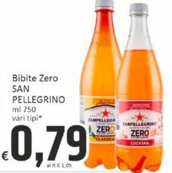Paghi Poco Bibite Zero SAN PELLEGRINO ml 750 offerta