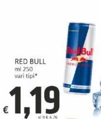 Paghi Poco RED BULL ml 250 vari tipi offerta