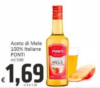 Aceto di Mele 100% Italiane PONTI ml 500