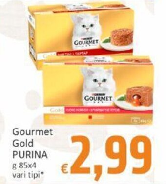 Paghi Poco Gourmet Gold PURINA g 85x4 vari tipi offerta