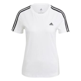Decathlon T-shirt donna fitness adidas regular 100% cotone bianca offerta