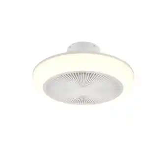 Plafoniera led con ventilatore mjolby ø 45 cm bianco