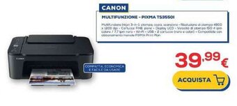 Euronics CANON Multifunzione - Pixma TS3550I offerta