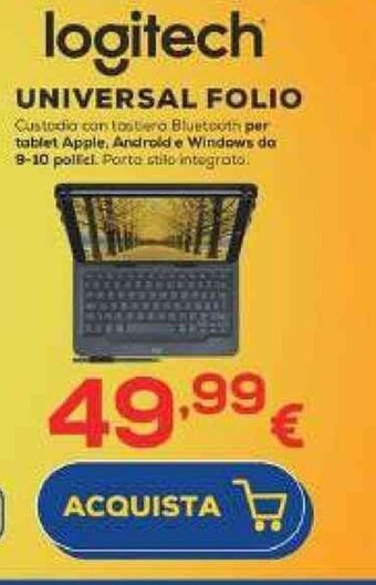 Euronics logitech UNIVERSAL FOLIO offerta