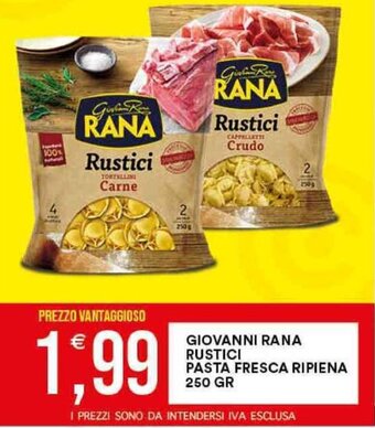 GIOVANNI RANA RUSTICI PASTA FRESCA RIPIENA 250 GR