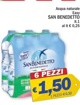 Ard Discount San benedetto acqua naturale easy offerta