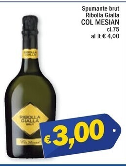 Ard Discount Col mesian spumante brut ribolla gialla offerta