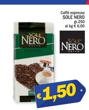 Sole nero caffé espresso