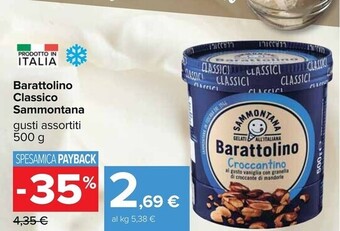 Carrefour Iper Sammontana barattolino classico offerta