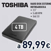 Unieuro Toshiba hard disk esterno hdtb540ek3ca offerta