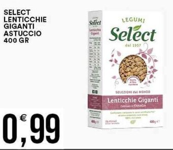 SELECT LENTICCHIE GIGANTI ASTUCCIO 400 GR