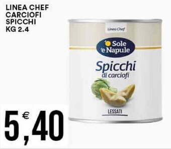 LINEA CHEF CARCIOFI SPICCHI KG 2.4