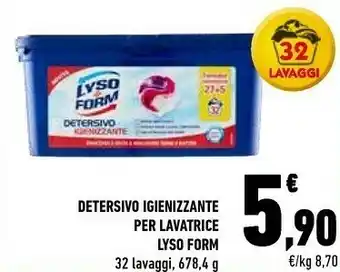 Conad Lysoform Detersivo Igienizzante Per Lavatrice 678.4 G offerta