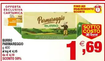 Iperal Parmareggio Burro Dalle Creme Del Latte Dei Caseifici Di Modena, Parma E Reggio 400 G(ml) offerta