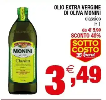 Iperal Monini Olio Extravergine Di Oliva Classico 1000 G(ml) offerta