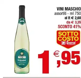 Iperal Cantine Maschio - Chardonnay Veneto 750 G(ml) offerta
