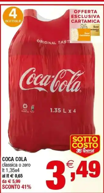 Iperal Coca Cola Original Taste Classica offerta