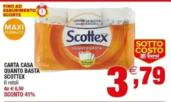 Iperal Scottex Carta Casa Quanto Basta offerta