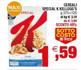 Iperal Kellogg's - Special K Classic 375 G(ml) offerta
