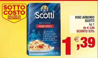 Iperal Scotti Riso Arborio offerta