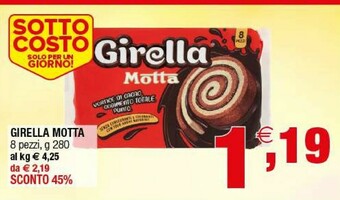 Iperal Motta Girella 280 G(ml) offerta