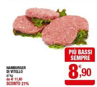 Iperal Hamburger Di Vitello offerta