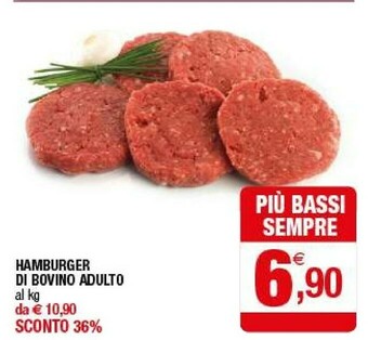 Iperal Hamburger Di Bovino Adulto offerta