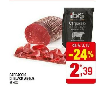 Iperal Carpaccio Di Black Angus offerta