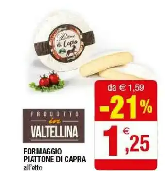 Iperal Formaggio Piattone Di Capra offerta