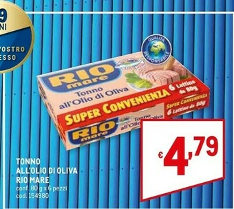 Metro Rio Mare Tonno Rio mare offerta