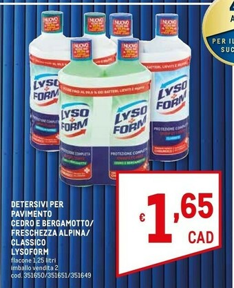 Metro Lysoform Pulizie di casa offerta