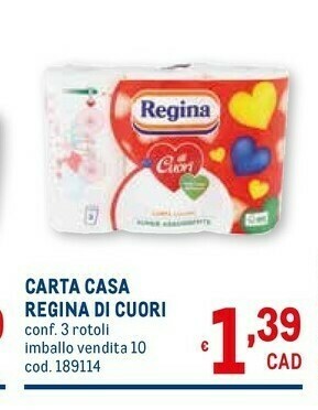 Metro Regina Rotoli di carta offerta