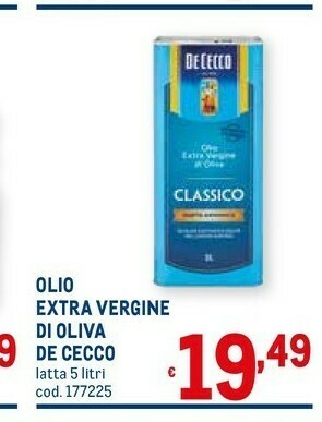 Metro De Cecco Olio extravergine di oliva offerta
