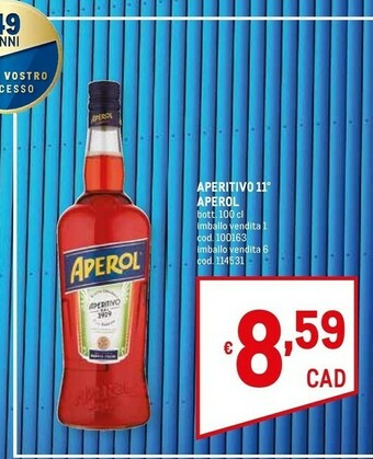 Metro Aperol spritz offerta