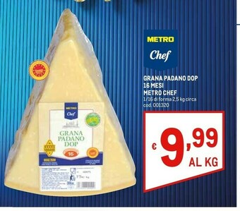 Metro Grana Padano Formaggio offerta