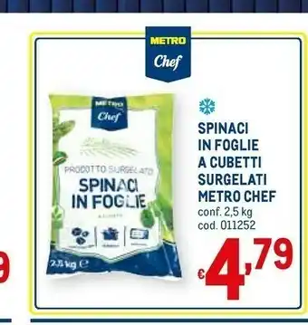 Metro Metro chef Spinaci offerta