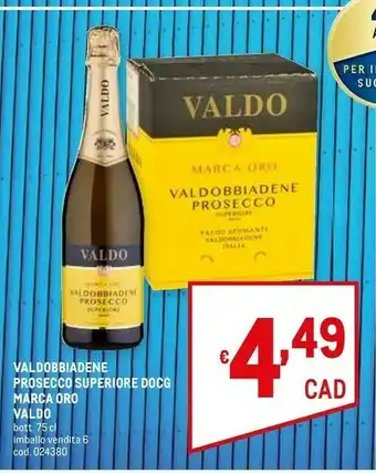 Metro Valdo Prosecco offerta