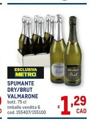 Metro Brut Spumante offerta