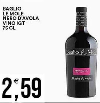 BAGLIO LE MOLE NERO D'AVOLA VINO IGT 75 CL