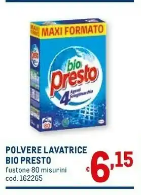 Metro Presto Detersivo in polvere offerta
