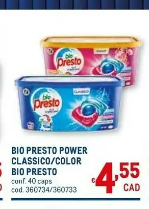 Metro Presto Detersivo lavatrice offerta