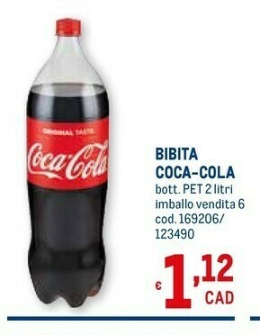 Metro Coca Cola Bibite offerta