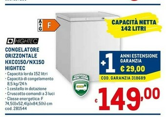 Metro Congelatori a pozzetto offerta