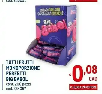 Metro Big babol Caramelle offerta