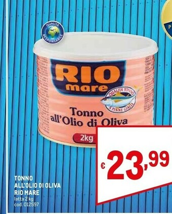 Metro Rio Mare Tonno Rio mare offerta