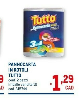 Metro Rotoli di carta offerta