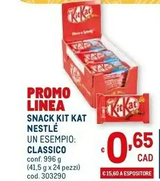 Metro Nestlè Snack offerta