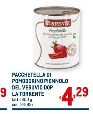 Metro La torrente Pomodorini offerta